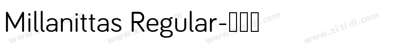 Millanittas Regular字体转换
